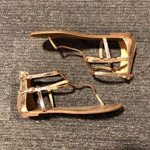 LAST CHANCE! Express Rose Gold gladiator Sandals